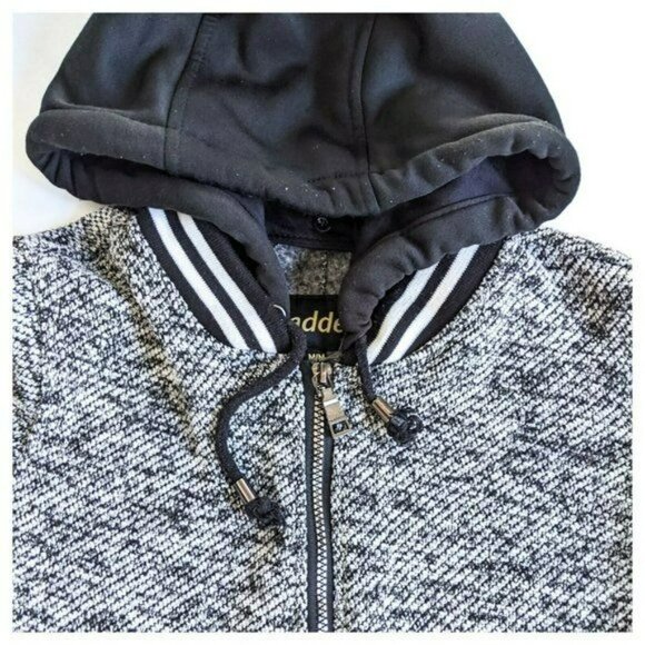 Madden NYC Marled Knit Full Zip, Cinch Waist, Sweater Jacket Size M - Picture 4 of 10